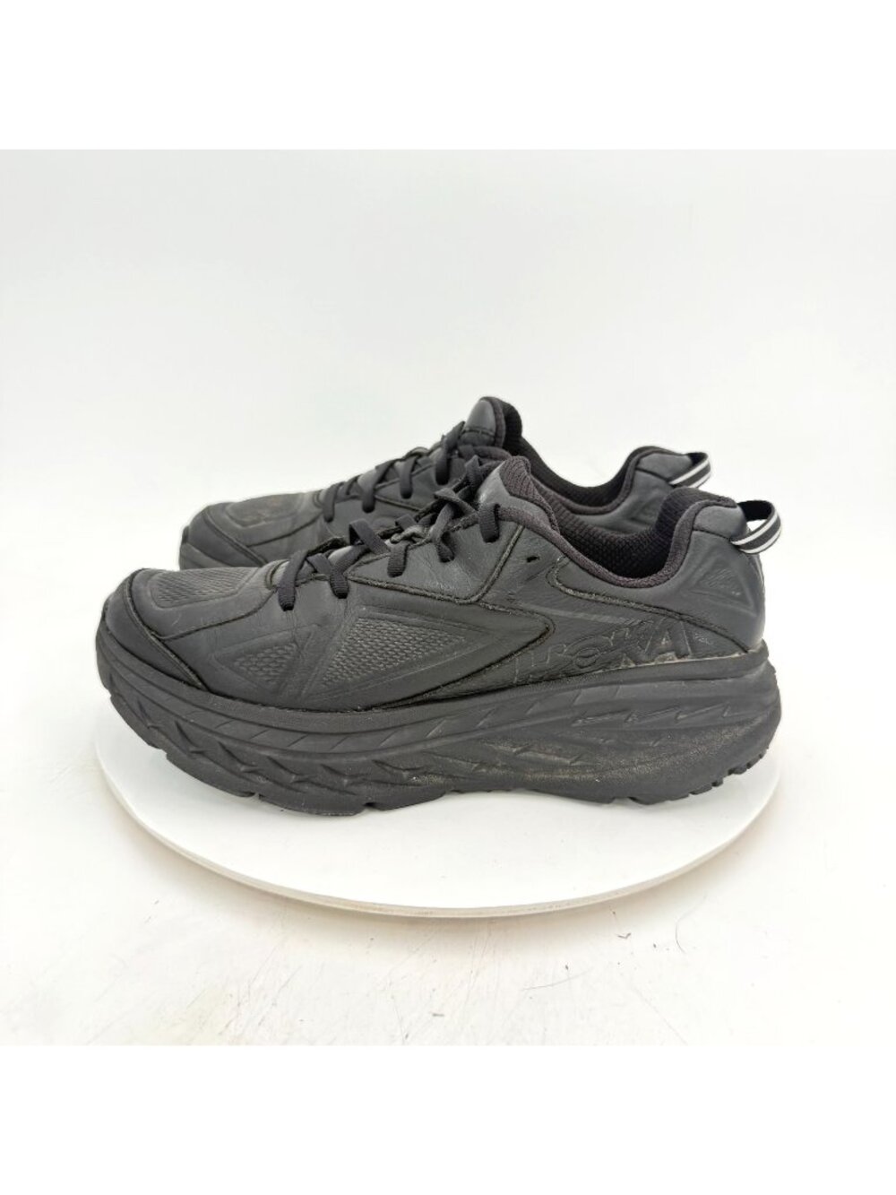 Hoka One One Bondi LTR Women Size 10 1019717-BLK Black Training Shoes